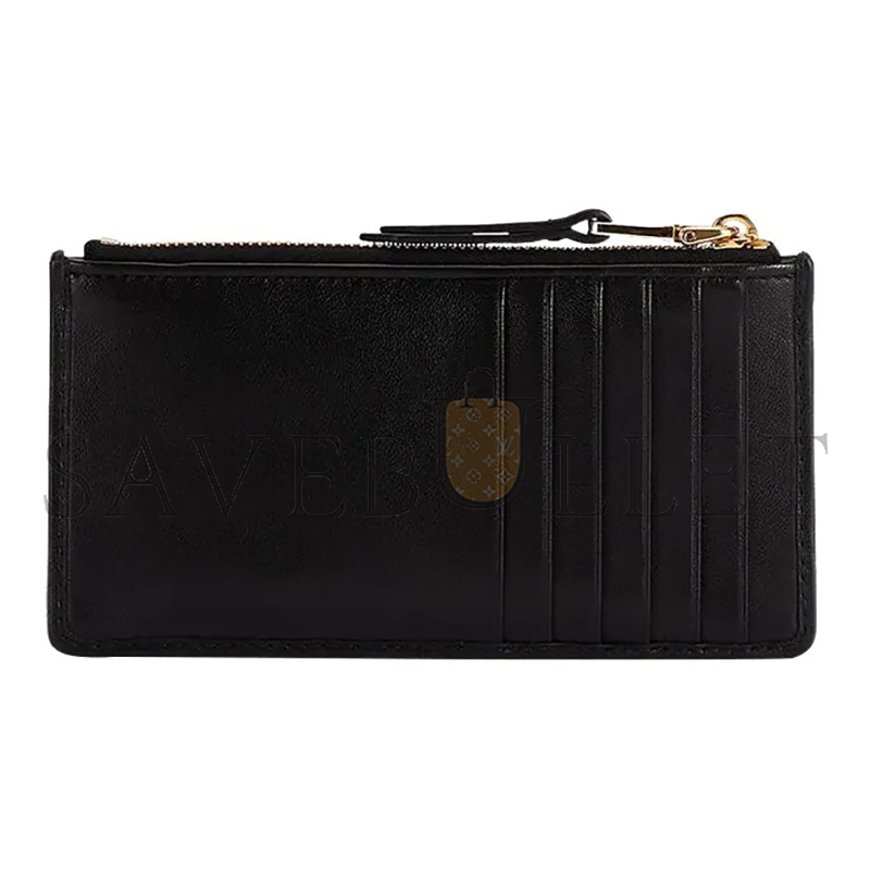 MIU MIU MATELASSÉ ZIPPERED SOLID COLOR LOGO LEATHER WALLET 5MB006 (15*8cm)